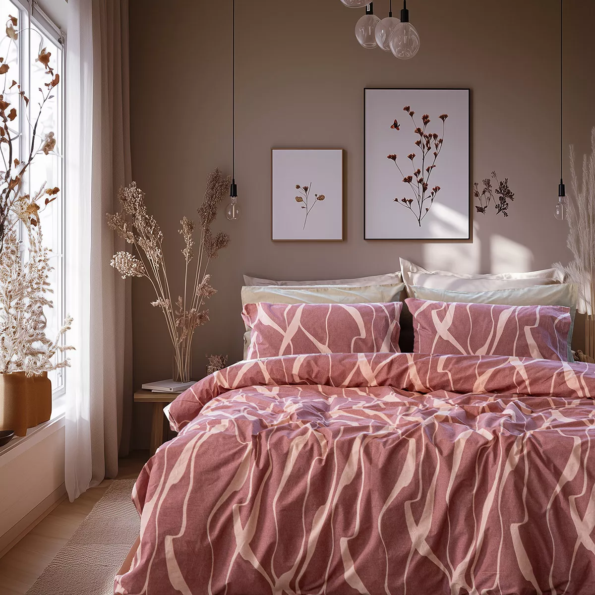 Φωτογραφία προϊόντος: Beauty Home Σετ παπλωματοθήκη μονή Glory Art 12375 170x250 Σάπιο Μήλο,Ροζ