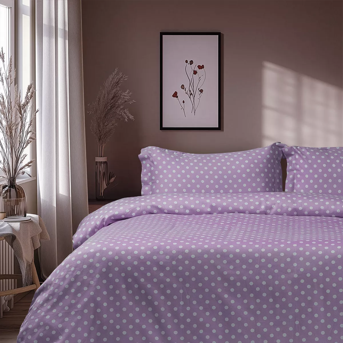 Φωτογραφία προϊόντος: Beauty Home Σετ παπλωματοθήκη υπέρδιπλη Art 10101 Fancy 230×250 Λιλά