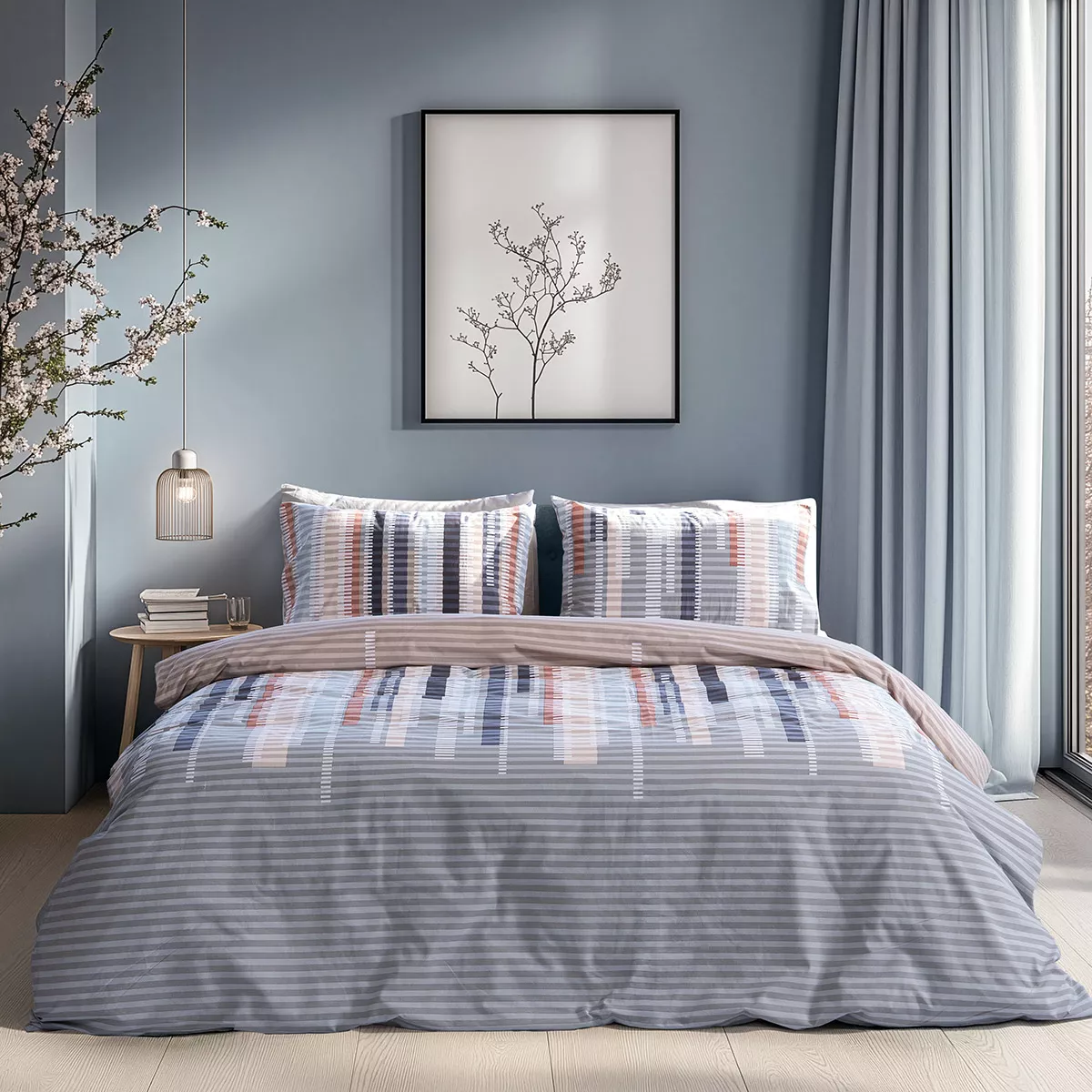 Φωτογραφία προϊόντος: Beauty Home Σετ σεντόνια υπέρδιπλα Moments Art 12572 230x260 Μπεζ,Γκρι