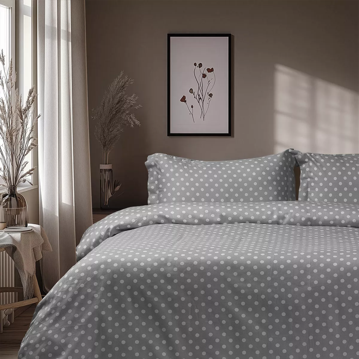 Φωτογραφία προϊόντος: Beauty Home Σετ κουβερλί υπέρδιπλο Art 10101 Fancy 220x240 Γκρι