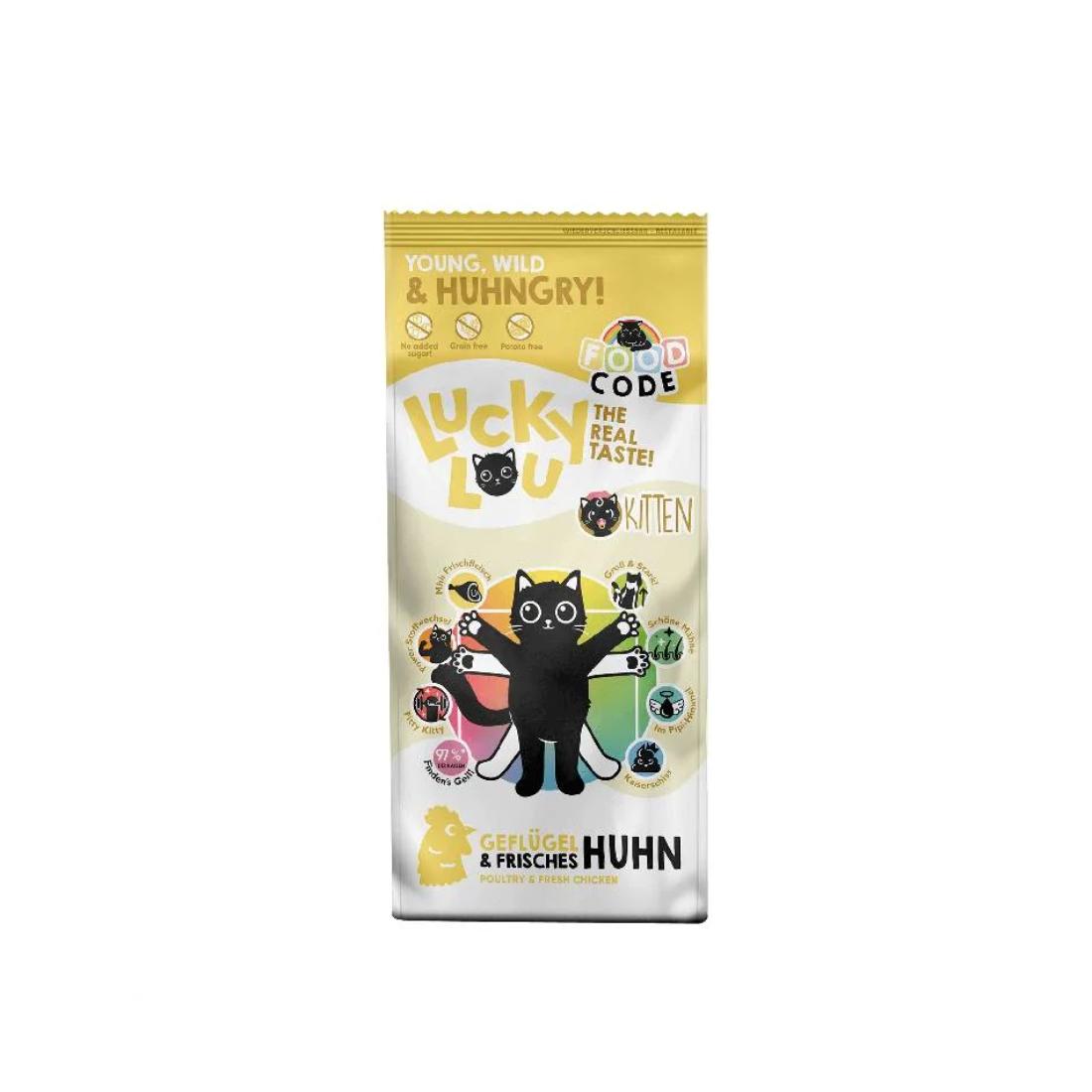 Φωτογραφία προϊόντος: Lucky Lou Food Code Kitten Πουλερικά & Φρέσκο Κοτόπουλο 3kg