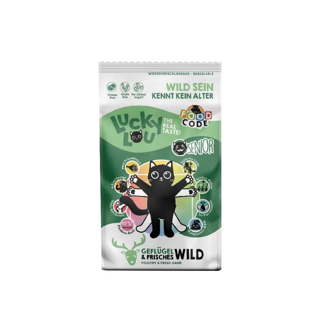 Φωτογραφία προϊόντος: Lucky Lou Food Code Senior Πουλερικά & Φρέσκο Κυνήγι 340 gr