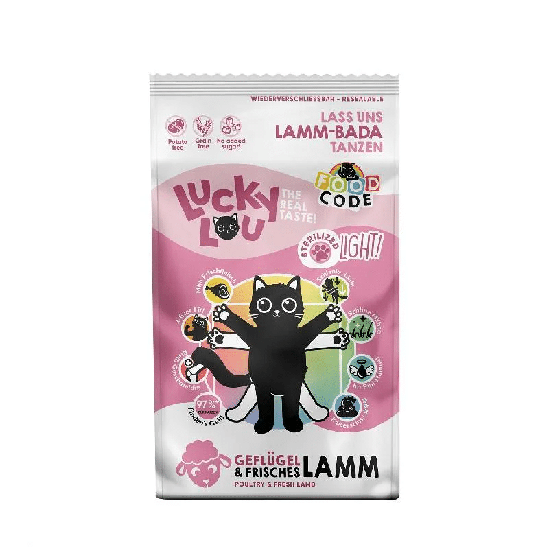 Φωτογραφία προϊόντος: Lucky Lou Food Code Light - Steril. Πουλερικά & Φρέσκο Αρνί 1,70 kg
