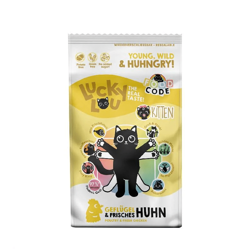 Φωτογραφία προϊόντος: Lucky Lou Food Code Kitten Πουλερικά & Φρέσκο Κοτόπουλο 1,70 kg