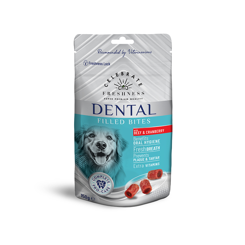 Φωτογραφία προϊόντος: CELEBRATE FRESHNESS DENTAL FILLED BITES BEEF & CRANBERRY 150gr