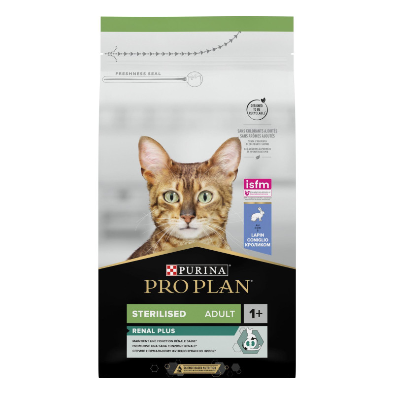 Φωτογραφία προϊόντος: Purina Pro Plan Cat Sterilised Renal Κουνέλι - 1,5kg
