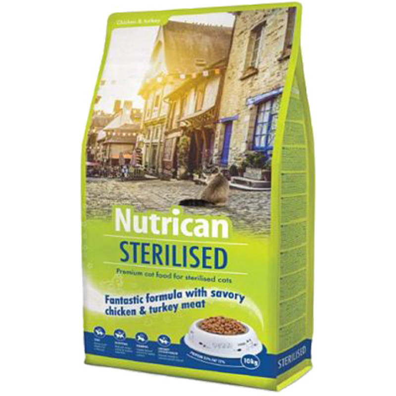 Φωτογραφία προϊόντος: Ξηρή Τροφή Nutrican Sterilized Chicken 10kg