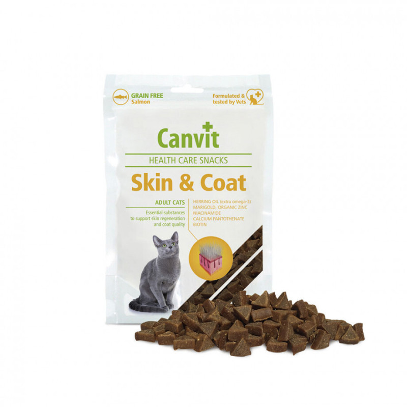 Φωτογραφία προϊόντος: Λιχουδιές Canvit Skin & Coat Snack Cat 100g