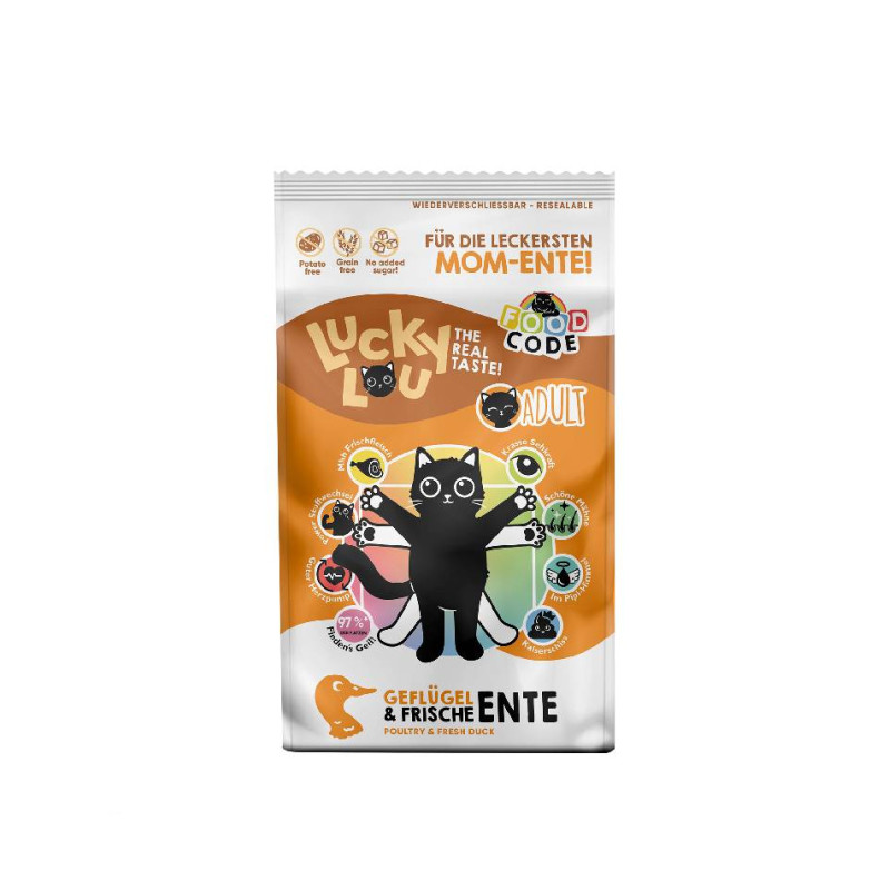 Φωτογραφία προϊόντος: Lucky Lou Food Code Adult Πουλερικά & Φρέσκια Πάπια 750 gr
