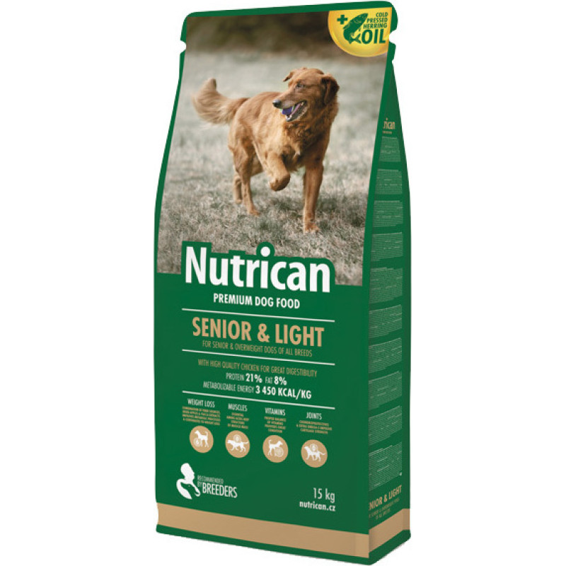 Φωτογραφία προϊόντος: Ξηρή Τροφή Nutrican Senior & Light Chicken 15kg