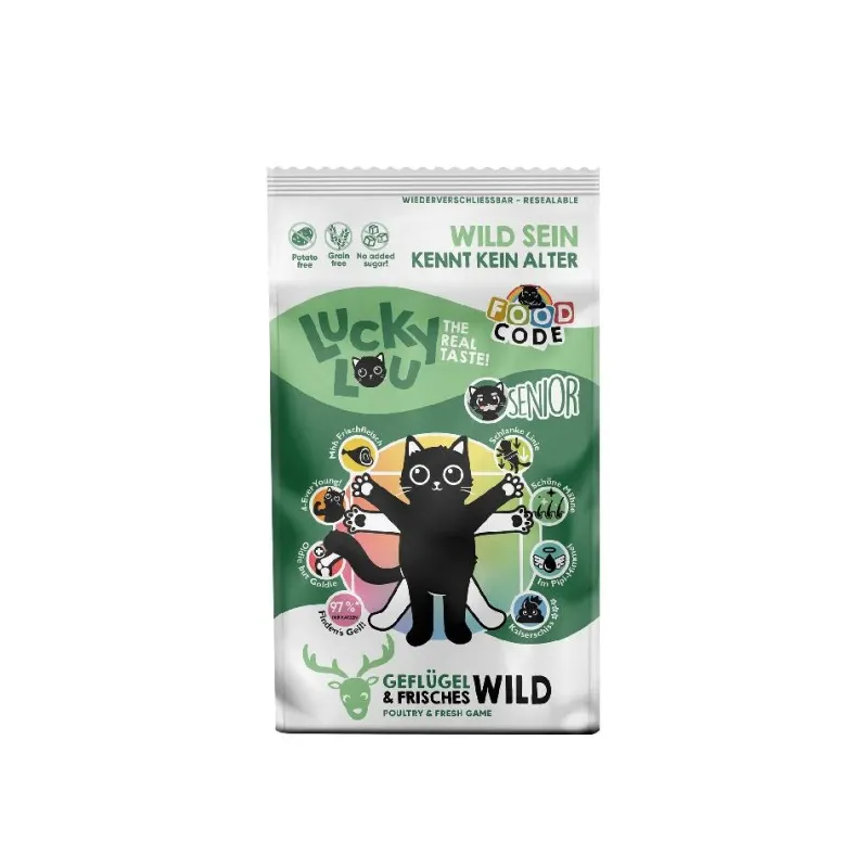 Φωτογραφία προϊόντος: Lucky Lou Food Code Senior Πουλερικά & Φρέσκο Κυνήγι 750 gr