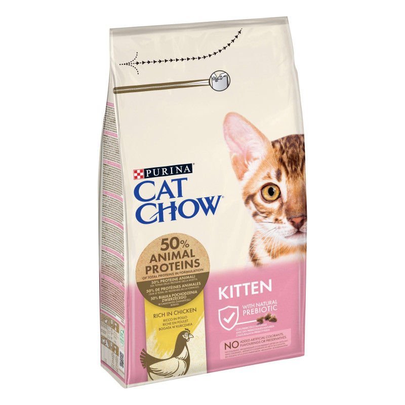 Φωτογραφία προϊόντος: Purina® Cat Chow® Kitten με Naturium™ Πλούσια σε Κοτόπουλο Ξηρή Τροφή Γάτας 1,5kg