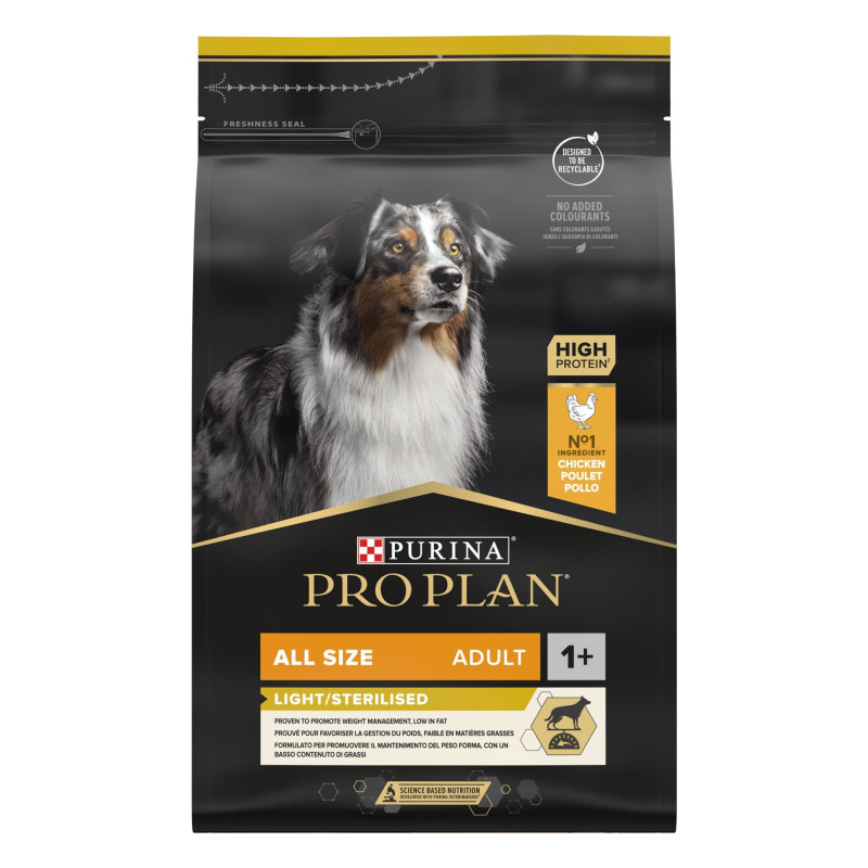 Φωτογραφία προϊόντος: Purina ProPlan Purina Pro Plan Dog All Sizes Adult Light / Sterilised 3kg