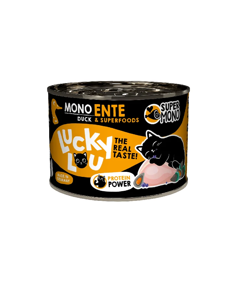 Φωτογραφία προϊόντος: Lucky Lou SuperMono Πάπια (με Μπλε Μύρτιλο & Πικραλίδα) 200gr