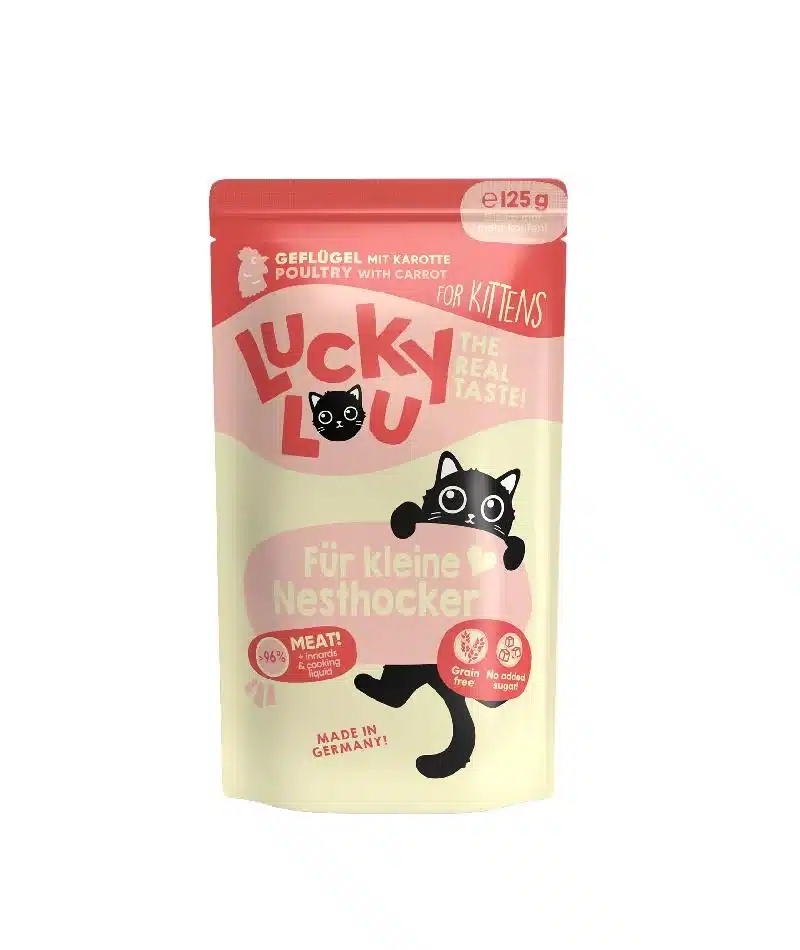 Φωτογραφία προϊόντος: Lucky Lou LifeStage Kitten Πουλερικά (με Καρότο) 125gr