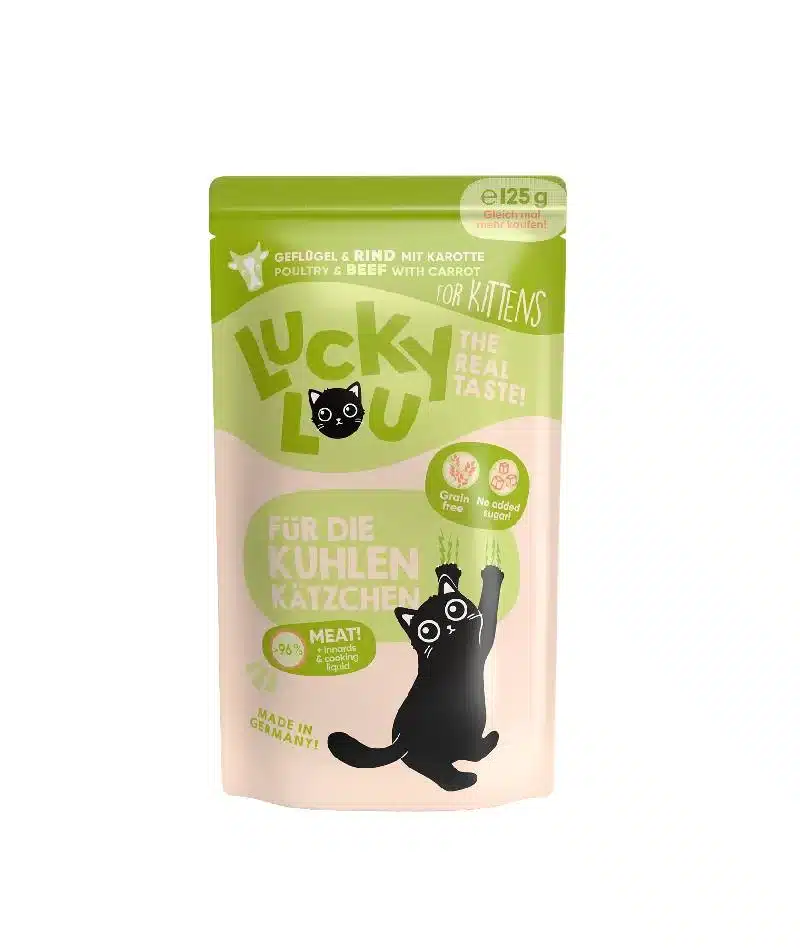Φωτογραφία προϊόντος: Lucky Lou LifeStage Kitten Πουλερικά & Βοδινό Φακ. 125 gr