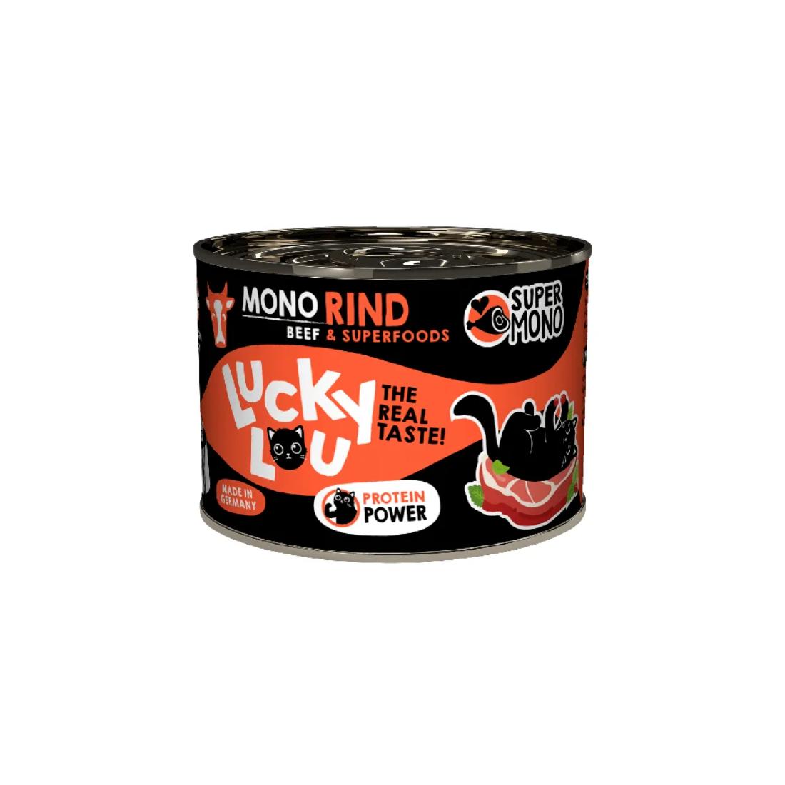 Φωτογραφία προϊόντος: Lucky Lou SuperMono Βοδινό (με Cranberries & Catnip) 200gr
