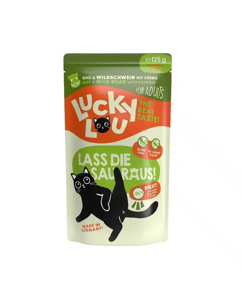 Φωτογραφία προϊόντος: Lucky Lou LifeStage Adult Βοδινό & Αγριογούρουνο (με Κολοκύθα) 125gr