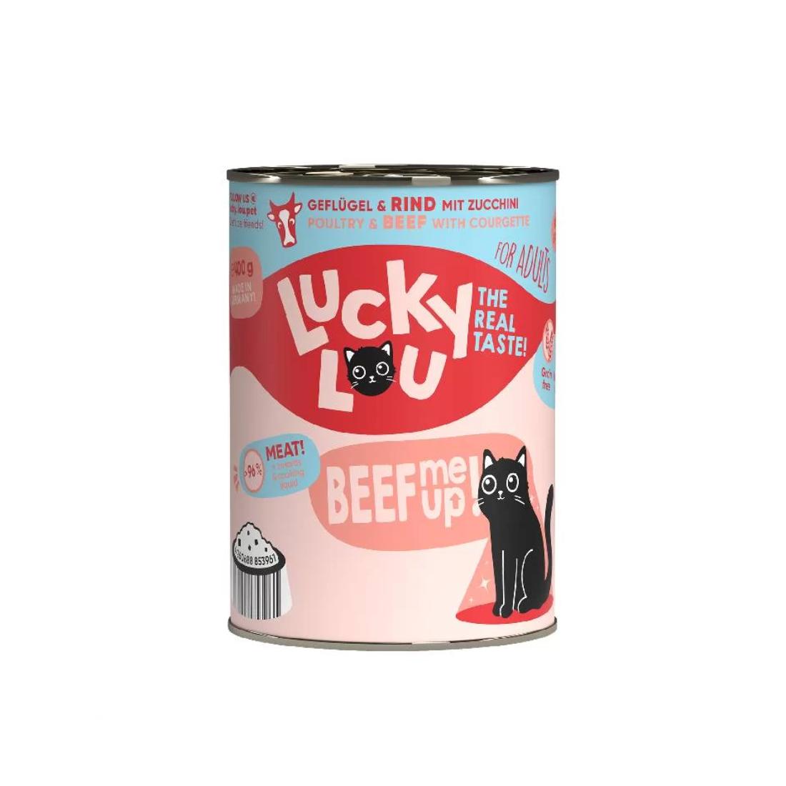 Φωτογραφία προϊόντος: Lucky Lou LifeStage Adult Πουλερικά & Βοδινό (με Κολοκυθάκι) 400gr