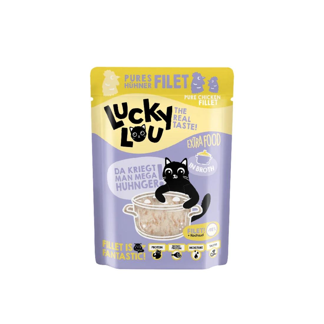 Φωτογραφία προϊόντος: Lucky Lou ExtraFood Φιλέτο Κοτόπουλου (Σε Ζωμό) Φακελάκι 70gr