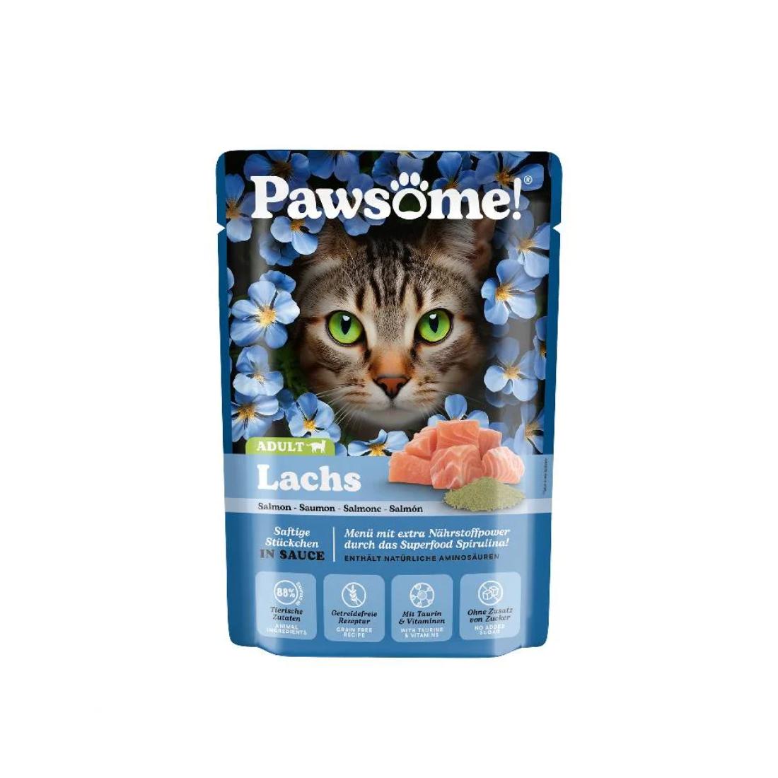 Φωτογραφία προϊόντος: PAWSOME Adult Σολομός Φακ. 85 gr