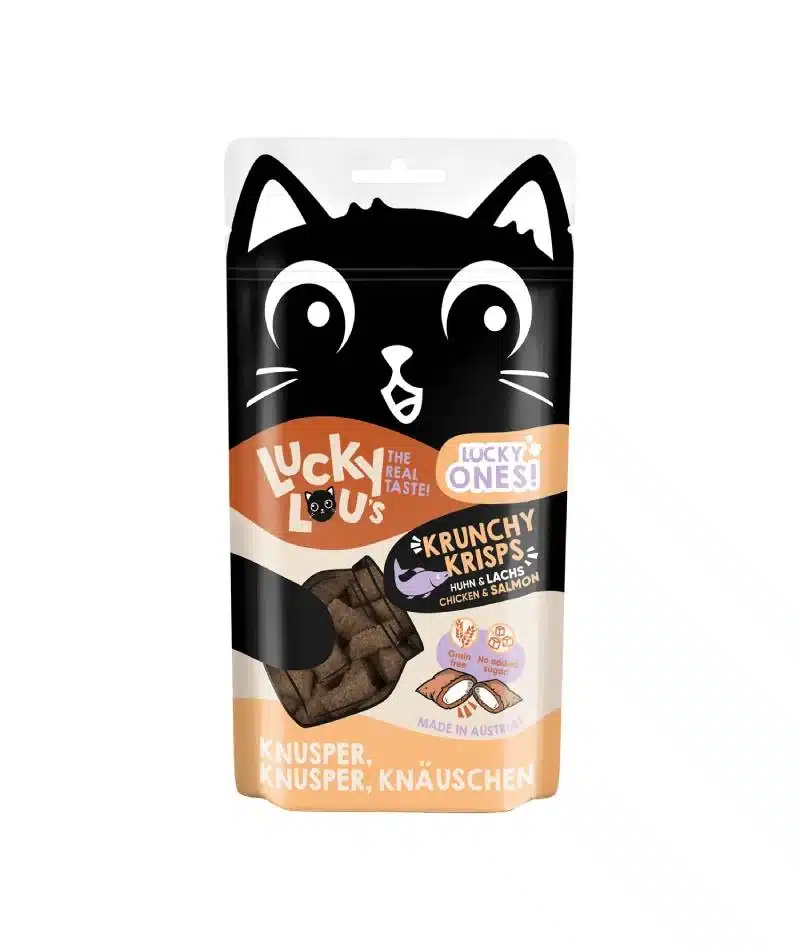 Φωτογραφία προϊόντος: Lucky Lou Lucky Ones Krunchy Krisps Κοτόπουλο & Σολομός 60 gr