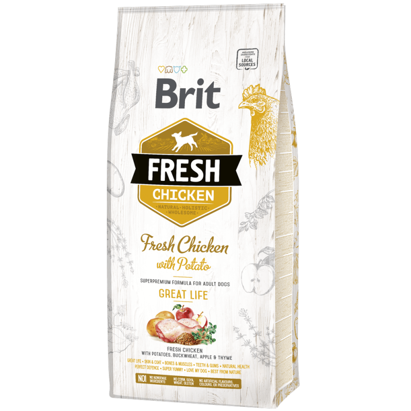 Φωτογραφία προϊόντος: Brit Fresh Chicken Adult Great Life 2.5kg