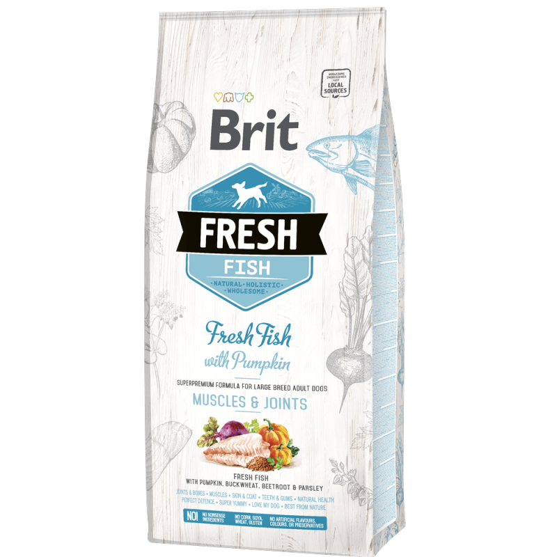 Φωτογραφία προϊόντος: Brit Fresh Fish Adult Large Muscles & Joints 12kg