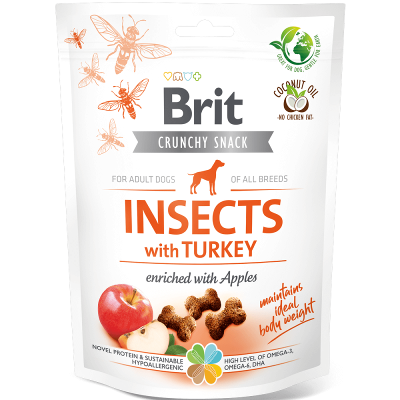 Φωτογραφία προϊόντος: Brit Dog SN Crunchy Cracker Insects with Turkey 200g