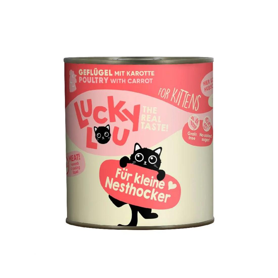 Φωτογραφία προϊόντος: Lucky Lou LifeStage Kitten Πουλερικά (με Καρότο) 800gr