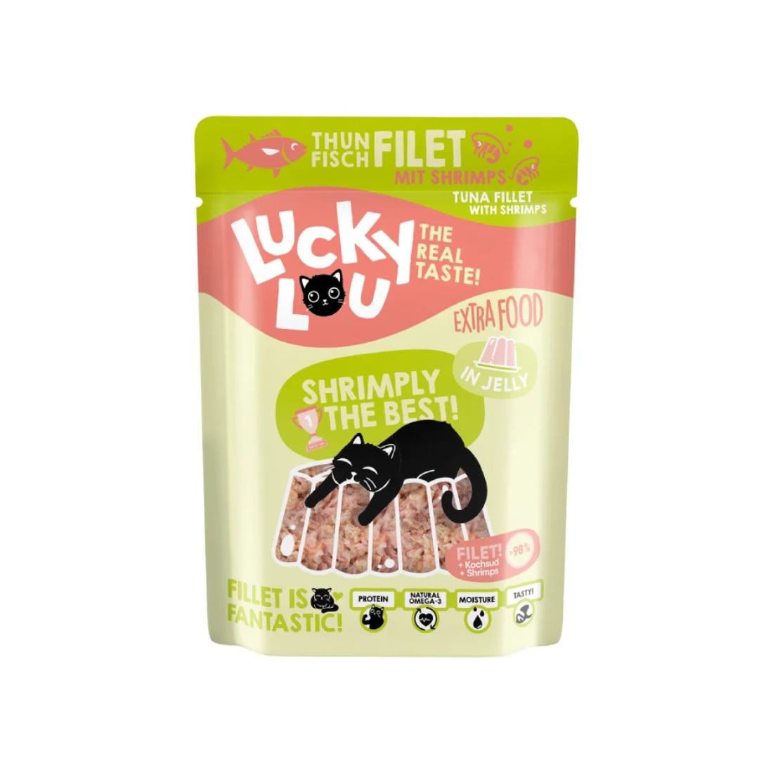Φωτογραφία προϊόντος: Lucky Lou ExtraFood Jelly Φιλέτο Τόνου & Γαρίδες Φακελάκι 70gr