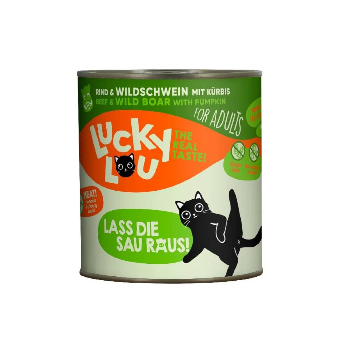 Φωτογραφία προϊόντος: Lucky Lou LifeStage Adult Βοδινό & Αγριογούρουνο (με Κολοκύθα) 800gr