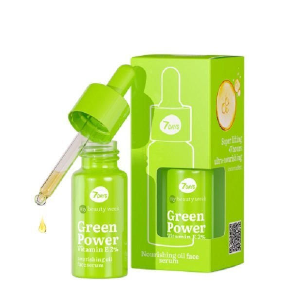 Φωτογραφία προϊόντος: 7DAYS Green Vitamin E Nourish Oil Face Serum 20ml
