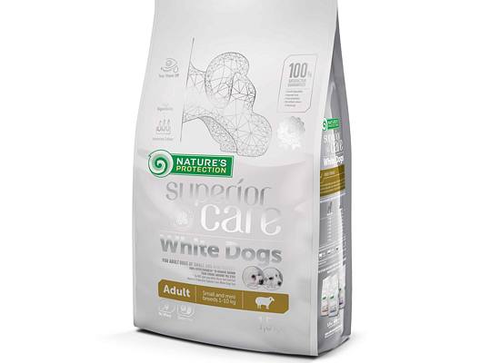 Φωτογραφία προϊόντος: Nature's Protection SUPERIOR CARE -WHITE DOGS ADULT SMALL & MINI LAMB Μικρό 10kgr