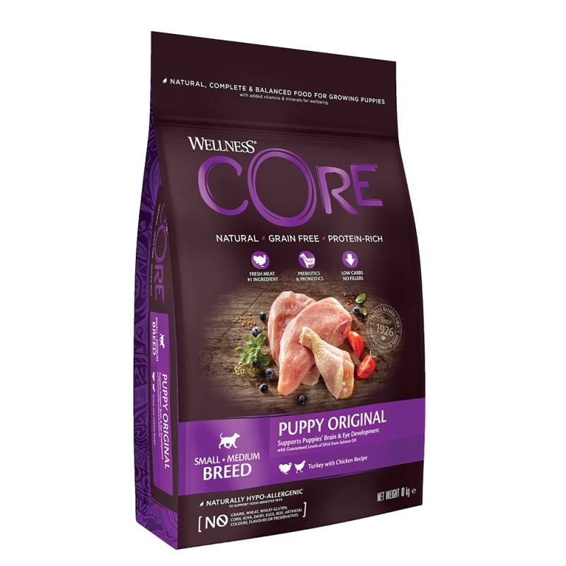 Φωτογραφία προϊόντος: Wellness CORE Puppy Turkey & Chicken 10Kg + δώρο dental snack