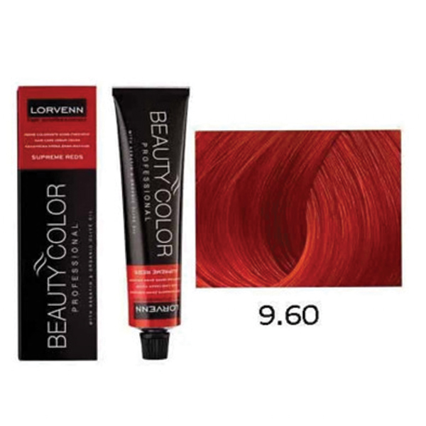 Φωτογραφία προϊόντος: Lorvenn Beauty Color Supreme Reds 70ml (Απόχρωση 9.60 Ξανθό Πολύ Ανοιχτό Έντονο Κόκκινο)