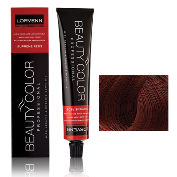Φωτογραφία προϊόντος: Lorvenn Beauty Color Supreme Reds 70ml | Απόχρωση 6.65 Ξανθό Σκούρο Κόκκινο Ακαζού