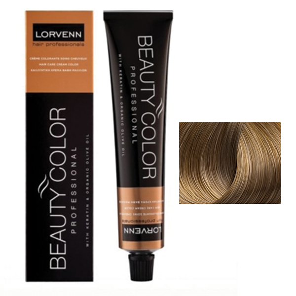 Φωτογραφία προϊόντος: Lorvenn Beauty Color 70ml | Απόχρωση 8.07 Φυσικό Ανοιχτό Ξανθό Σαντρέ