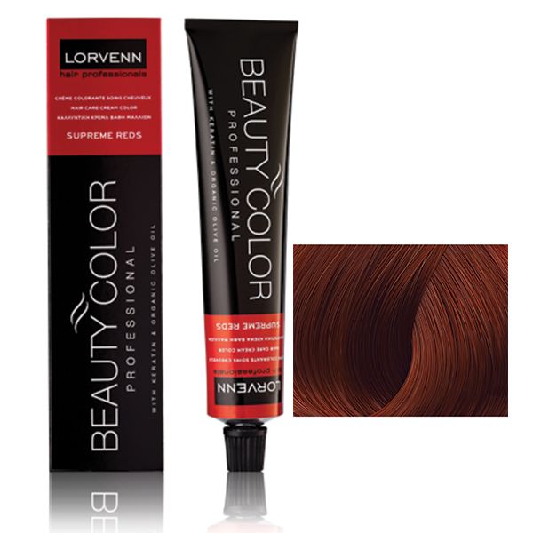 Φωτογραφία προϊόντος: Lorvenn Beauty Color Supreme Reds 70ml | Απόχρωση 6.64 Κόκκινο Χάλκινο