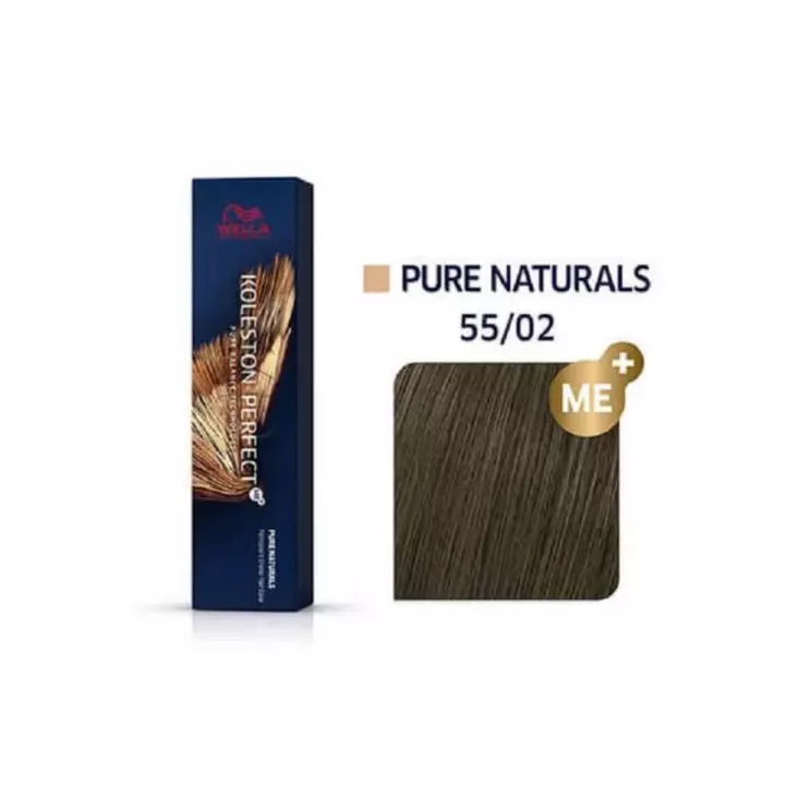 Φωτογραφία προϊόντος: Wella Professionals Koleston Perfect ME+ Pure Naturals 55/02 Έντονο Καστανό Ανοιχτό Φυσικό Ματ 60ml