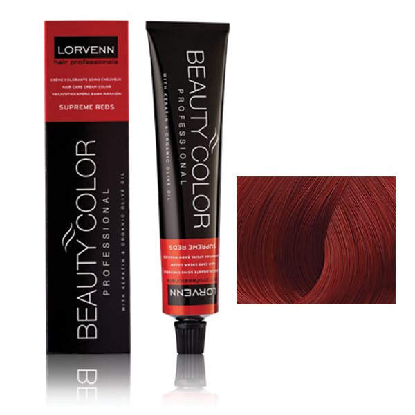 Φωτογραφία προϊόντος: Lorvenn Beauty Color Supreme Reds 70ml | Απόχρωση 7.62 Ξανθό Κόκκινο Ιριζέ