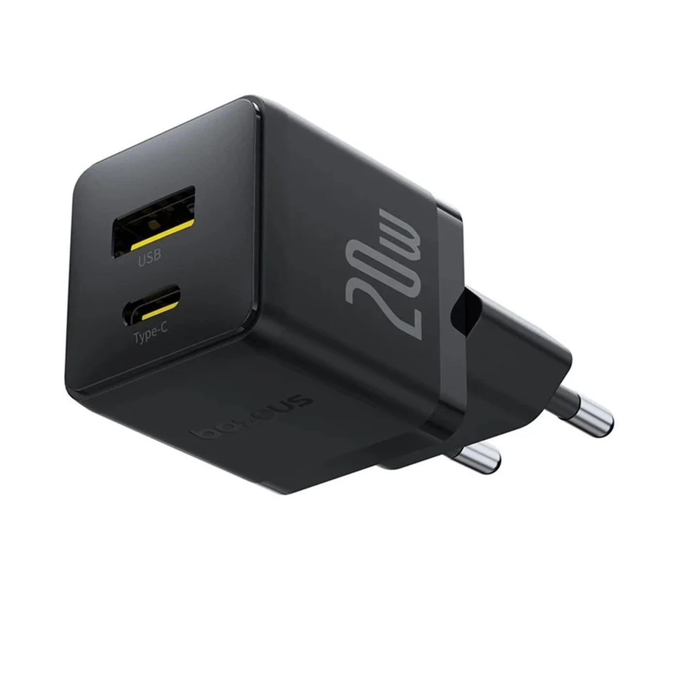 Φωτογραφία προϊόντος: Baseus Wall Palm Φορτιστής 2σε1 QC3.0 20W - Μαύρο