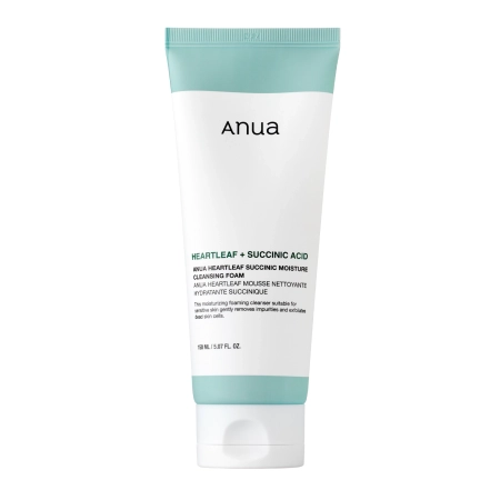 Φωτογραφία προϊόντος: ΟΕΜ ANUA Heartleaf Succinic Moisture Cleansing Foam Αφρός Καθαρισμού Προσώπου+Ματιών 150ml