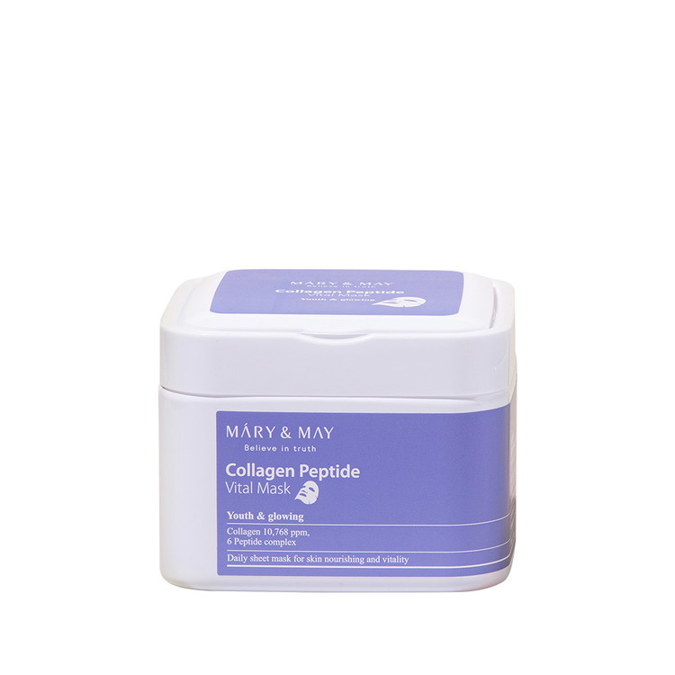 Φωτογραφία προϊόντος: ΟΕΜ MARY+MAY Collagen Peptide Vital Face Mask 30τεμ