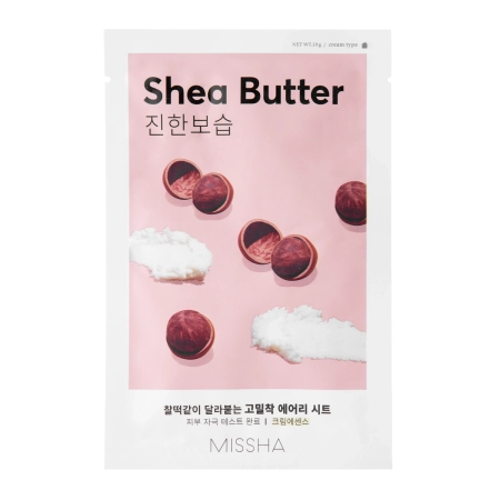 Φωτογραφία προϊόντος: ΟΕΜ MISSHA Airy Fit Shea Butter Mάσκα Προσώπου για Θρέψη + Ενυδάτωση 1τεμ