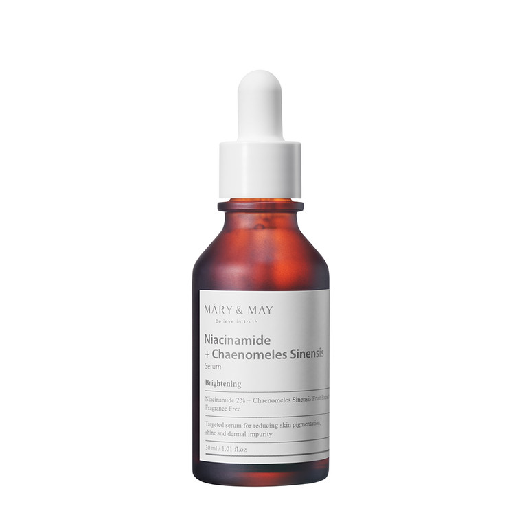 Φωτογραφία προϊόντος: ΟΕΜ MARY+MAY Niacinamide Chaenomeles Sinensis Αντιγηραντικό Serum Προσώπου για Λεύκανση, Ακμή + Πανάδες 30ml