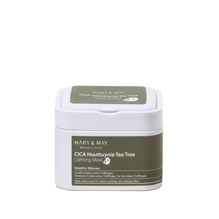Φωτογραφία προϊόντος: ΟΕΜ MARY+MAY Cica Houttuynia Tea Tree Calming Face Mask Καταπραϋντική Μάσκα Προσώπου 30τεμ