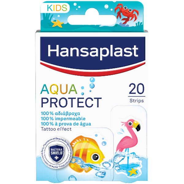 Φωτογραφία προϊόντος: HANSAPLAST Aqua Protect Kids Παιδικά Επιθέματα 100% Αδιάβροχα & Διάφανα, 20τεμ