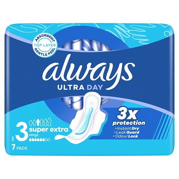 Φωτογραφία προϊόντος: Always Σερβιέτες Ultra Day Super Extra Size 3 - 7τμχ