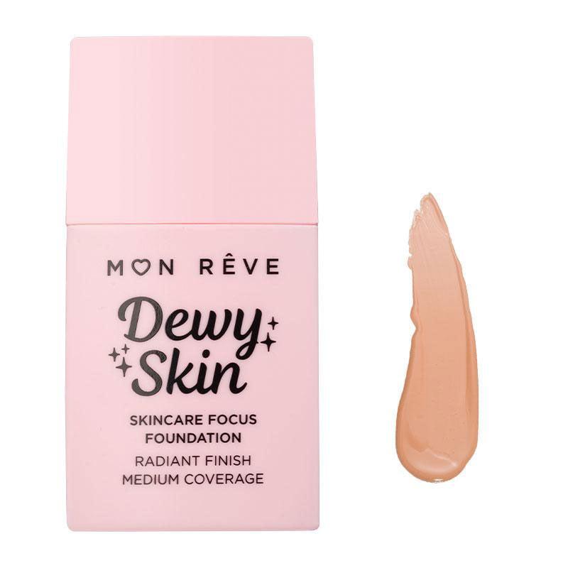 Φωτογραφία προϊόντος: Mon Reve Dewy Skin Foundation Υγρό Foundation Ενυδάτωσης για Ξηρό Δέρμα 30ml - 53W